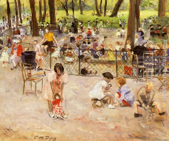 Le Parc Monceau A Paris painting - Paul Michel Dupuy Le Parc Monceau A Paris art painting